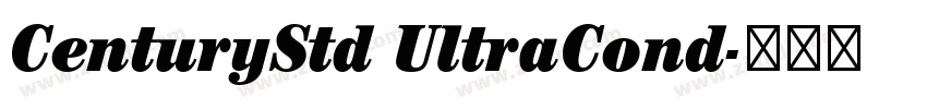 CenturyStd UltraCond字体转换